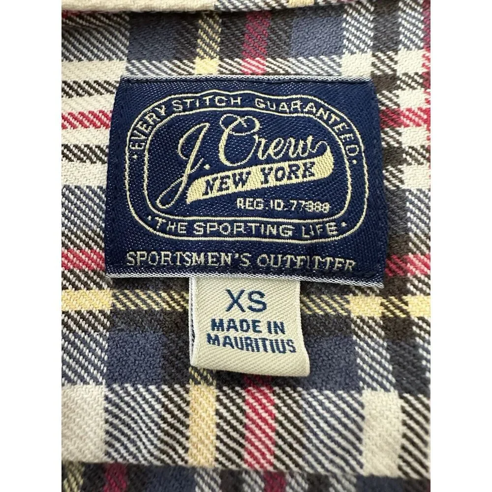 J.Crew‎ Shirt Men's XS Plaid Long Sleeve Classic Office Top
